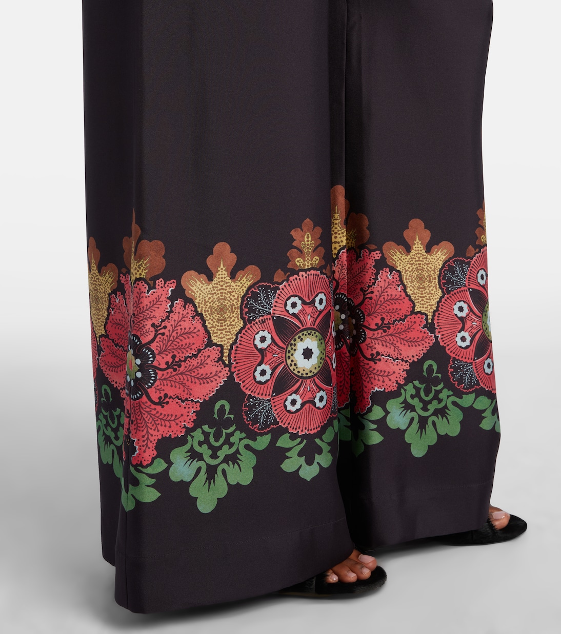Weite Palazzo-Hose aus Seiden-Twill | La DoubleJ