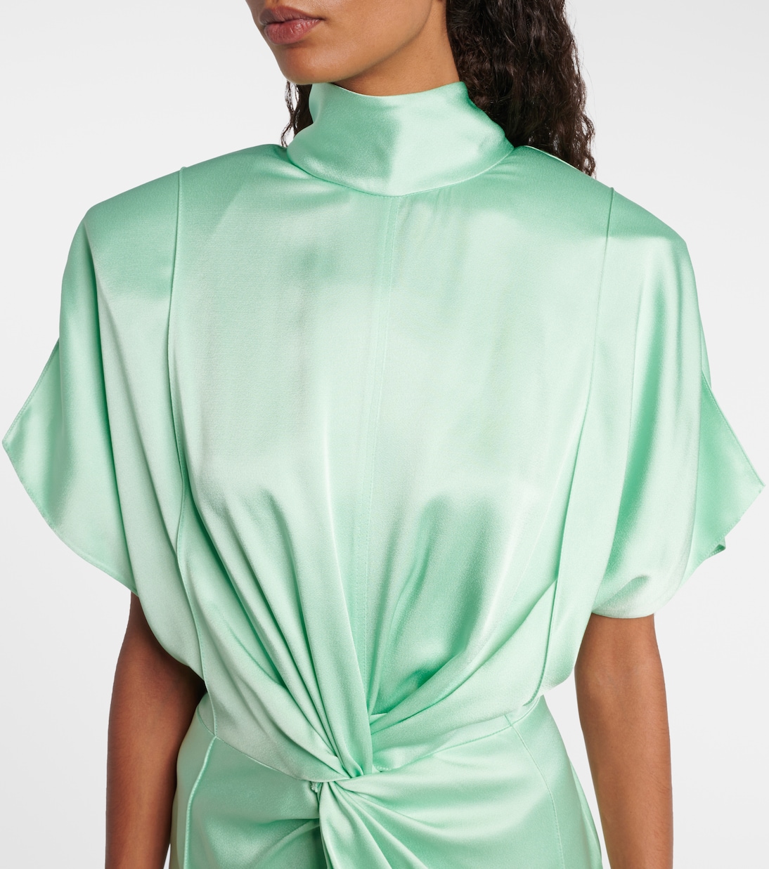 Satin midi dress | Stella McCartney