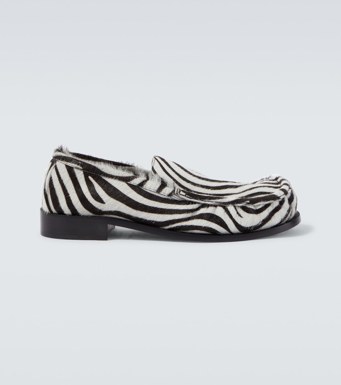 Animal-printed calf hair loafers | Dries Van Noten