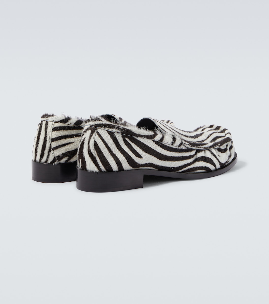 Animal-printed calf hair loafers | Dries Van Noten
