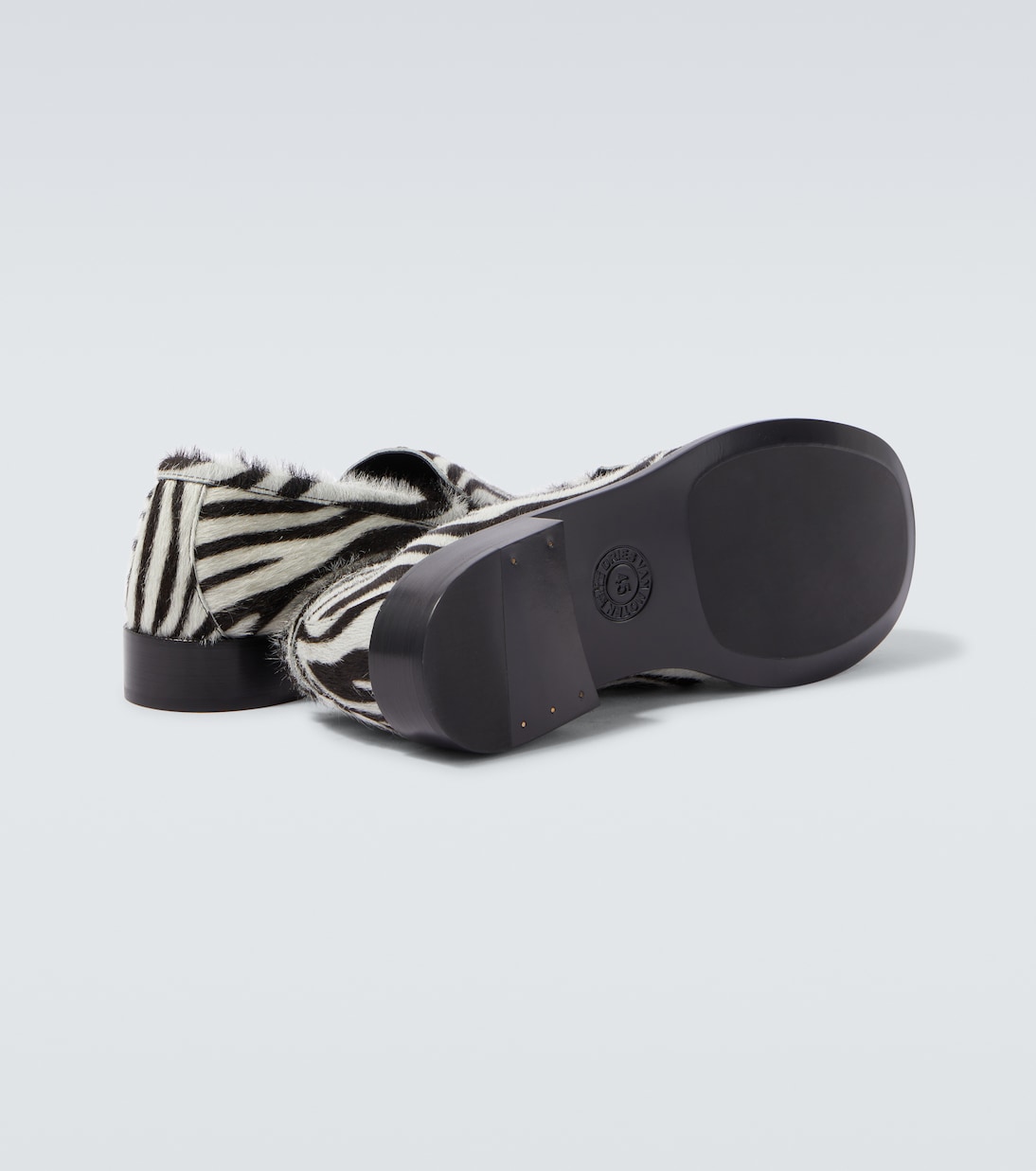Animal-printed calf hair loafers | Dries Van Noten