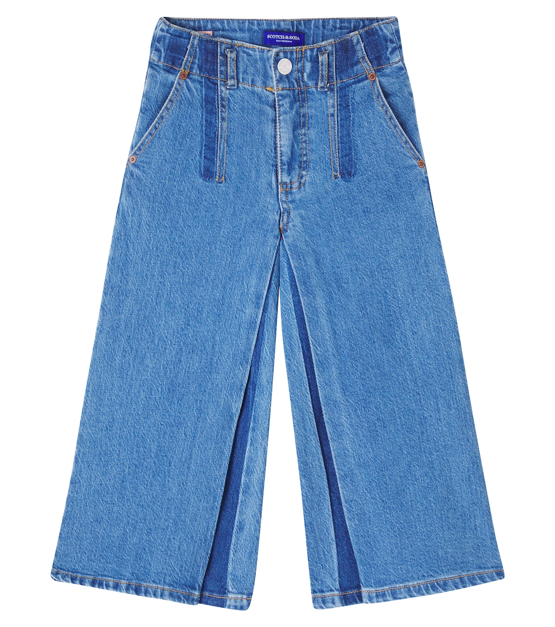 Wave wide-leg jeans  | Scotch & Soda Kids
