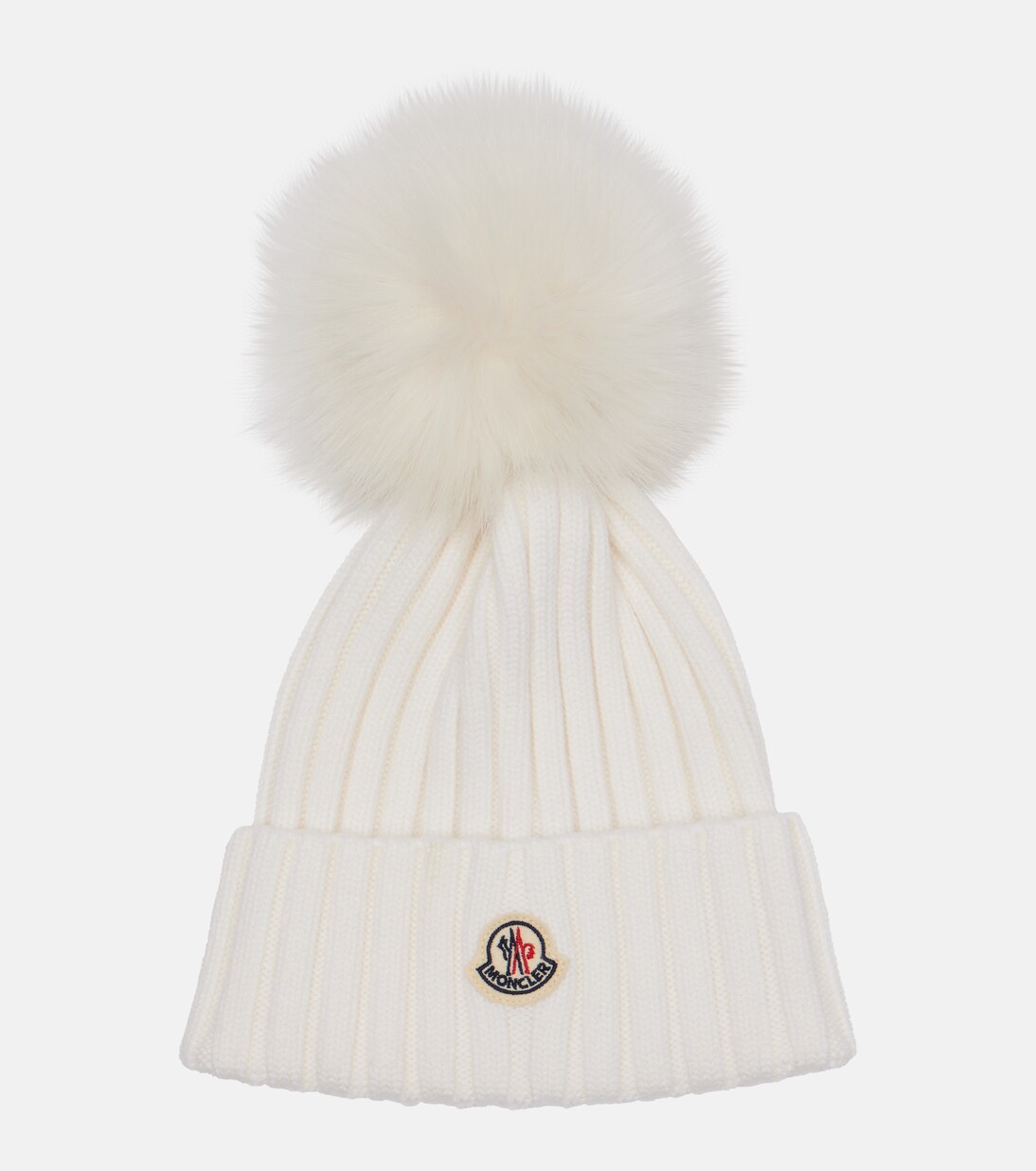 Ribbed-knit virgin wool beanie | Moncler