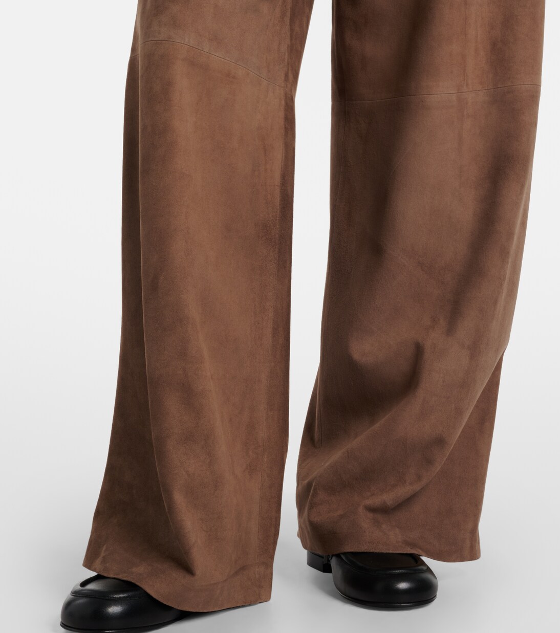 Brando high-rise suede wide-leg pants | 'S Max Mara