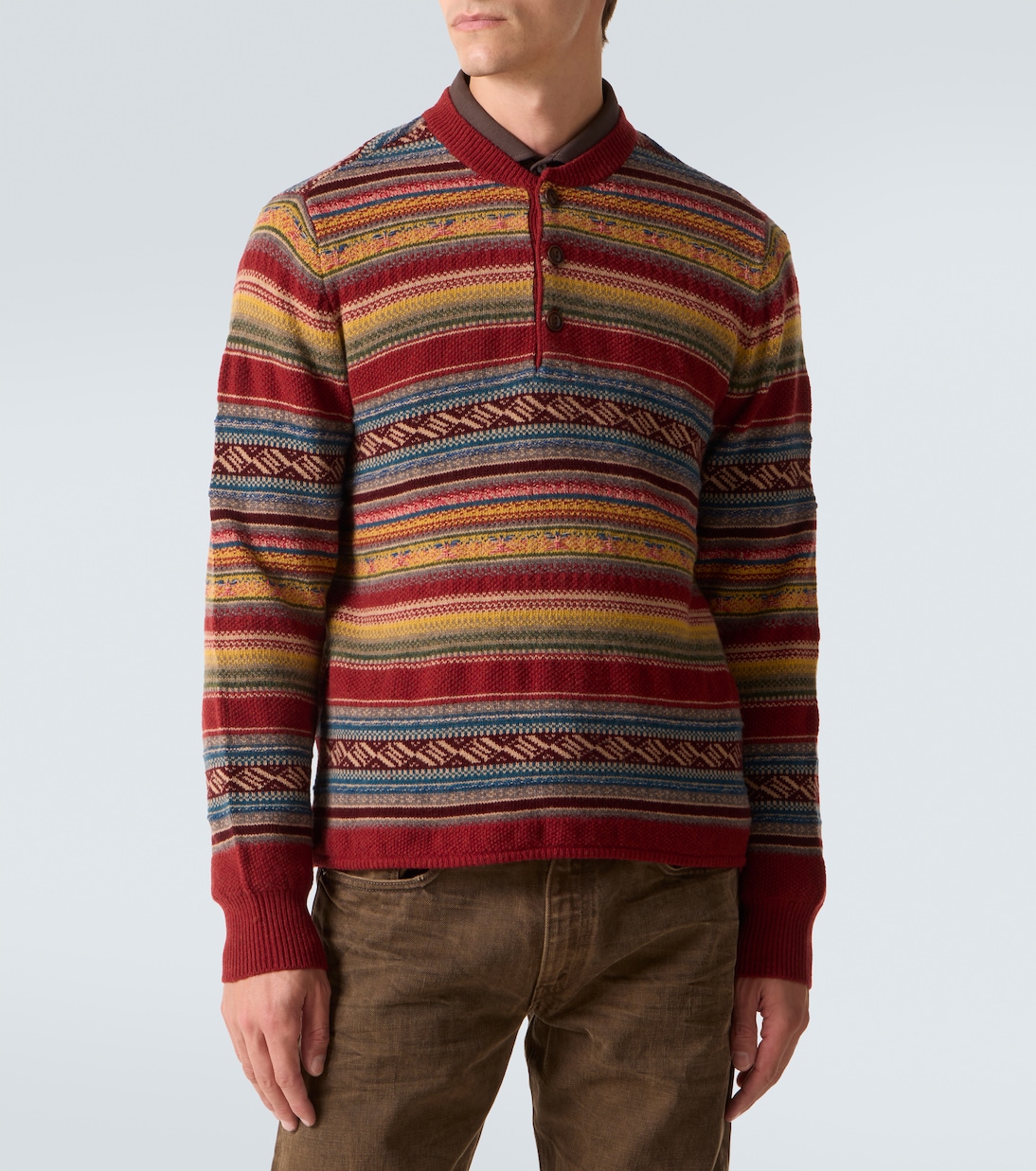 Wool-blend jacquard sweater  | RRL