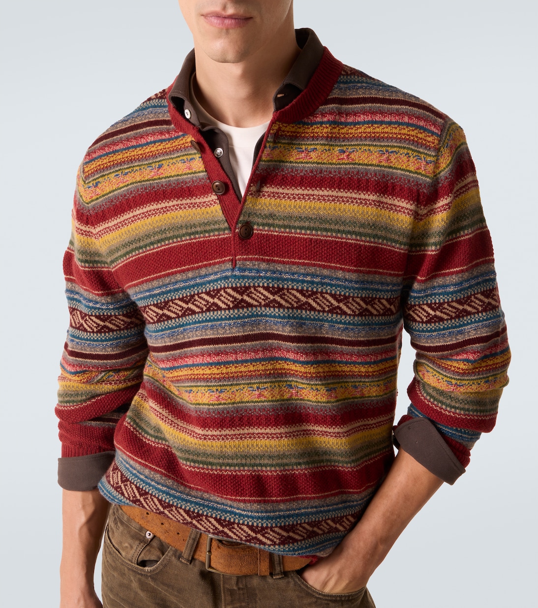 Wool-blend jacquard sweater  | RRL