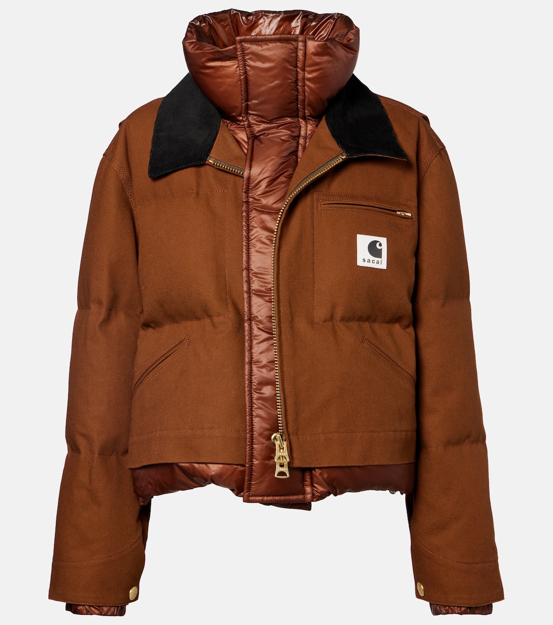 X Carhartt Daunenjacke aus Baumwoll-Canvas | Sacai