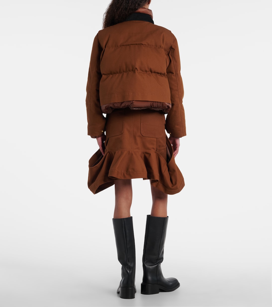 X Carhartt Daunenjacke aus Baumwoll-Canvas | Sacai
