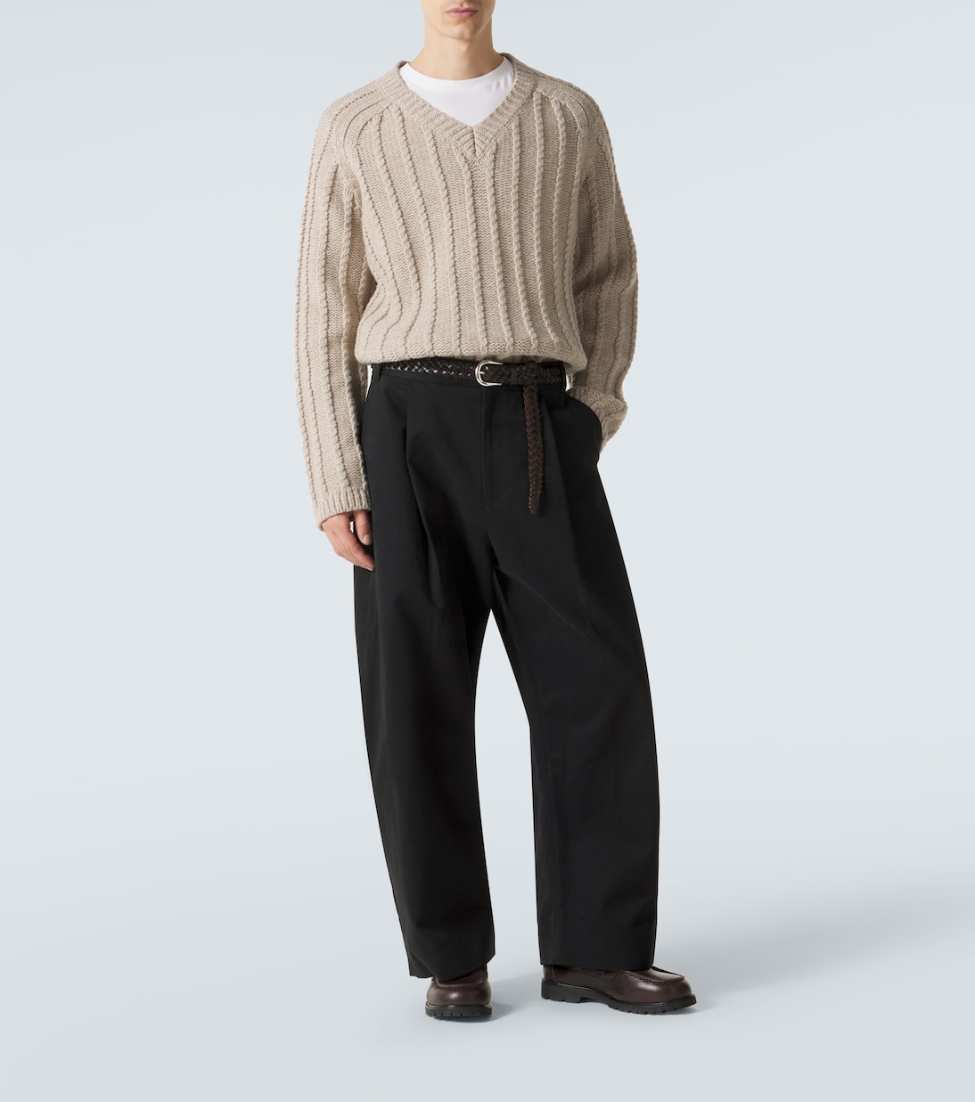 Sorte cotton twill barrel-leg pants | Studio Nicholson