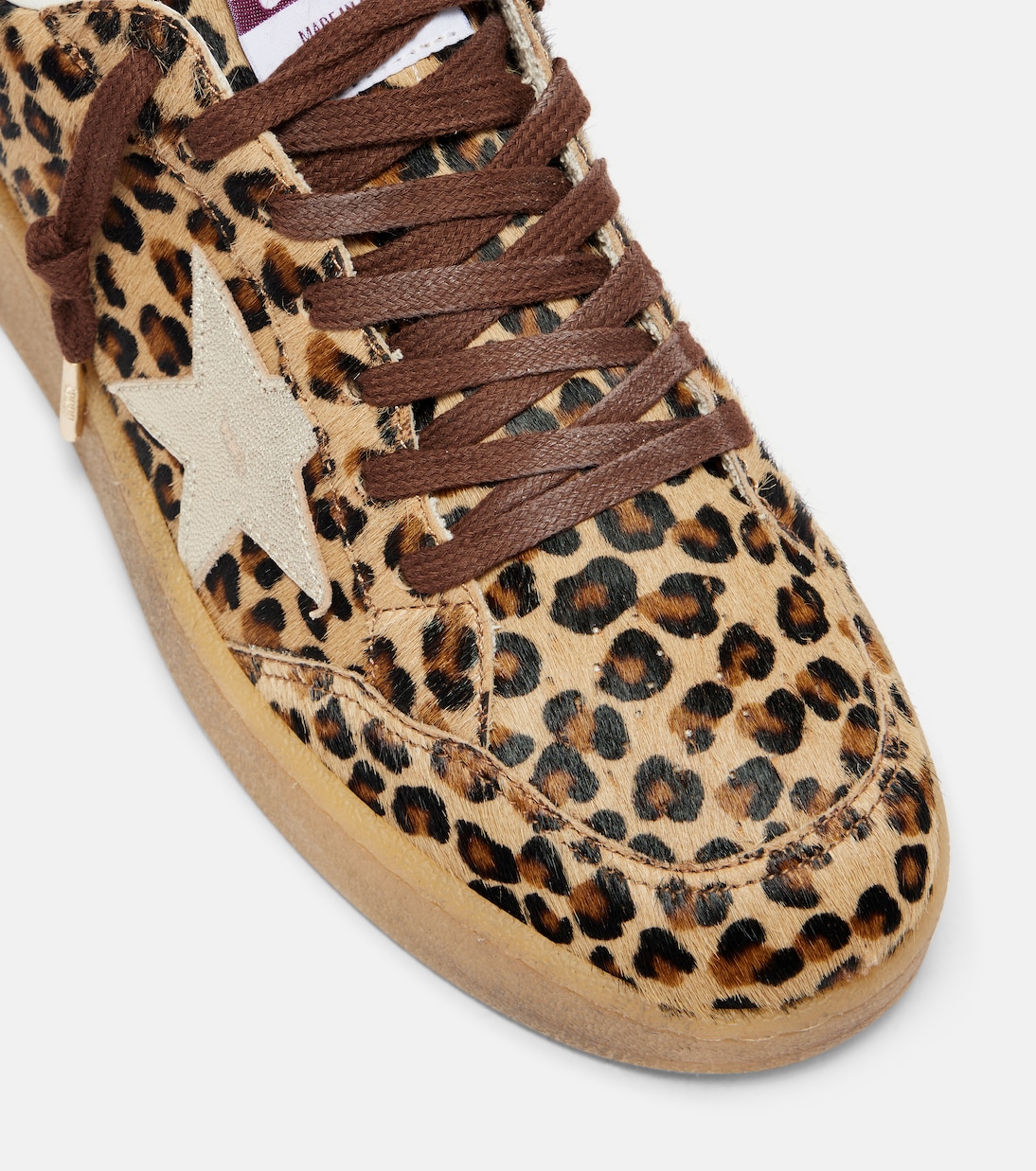 Ball Star 프린트 카프 헤어 스니커즈 | Golden Goose