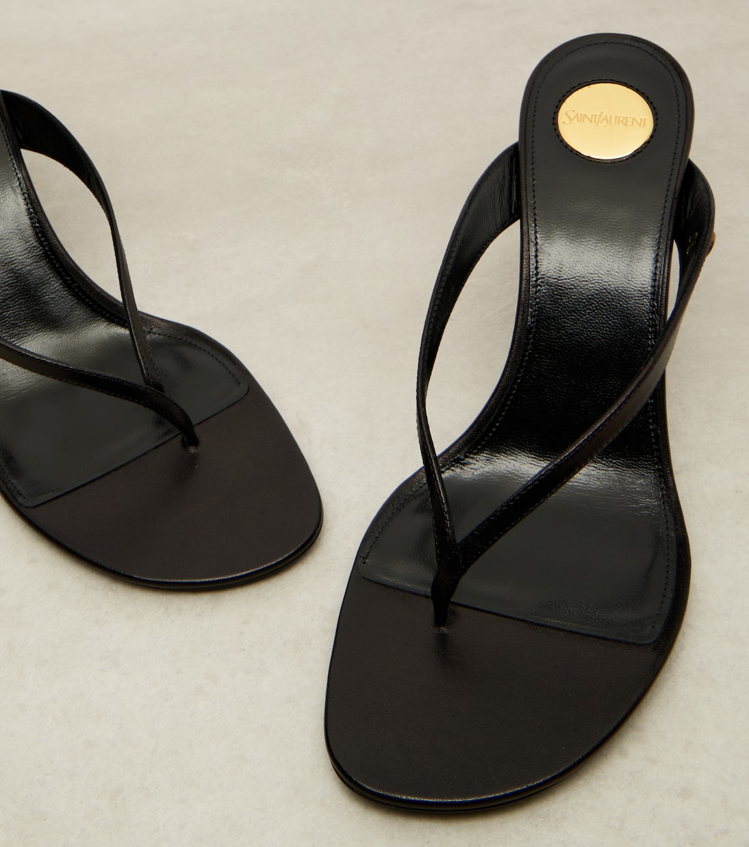 Sue 75 leather thong sandals | Saint Laurent