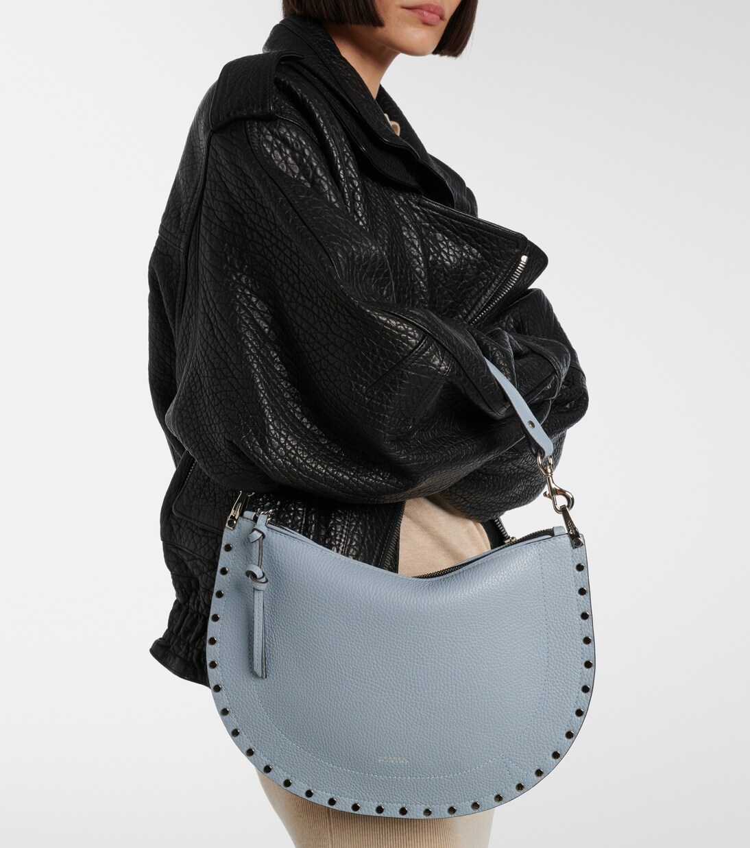 Oskan Small leather shoulder bag | Isabel Marant