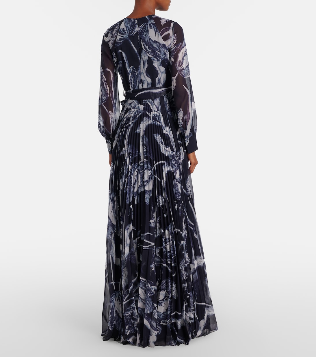 Vestido de fiesta de gasa floral | Erdem