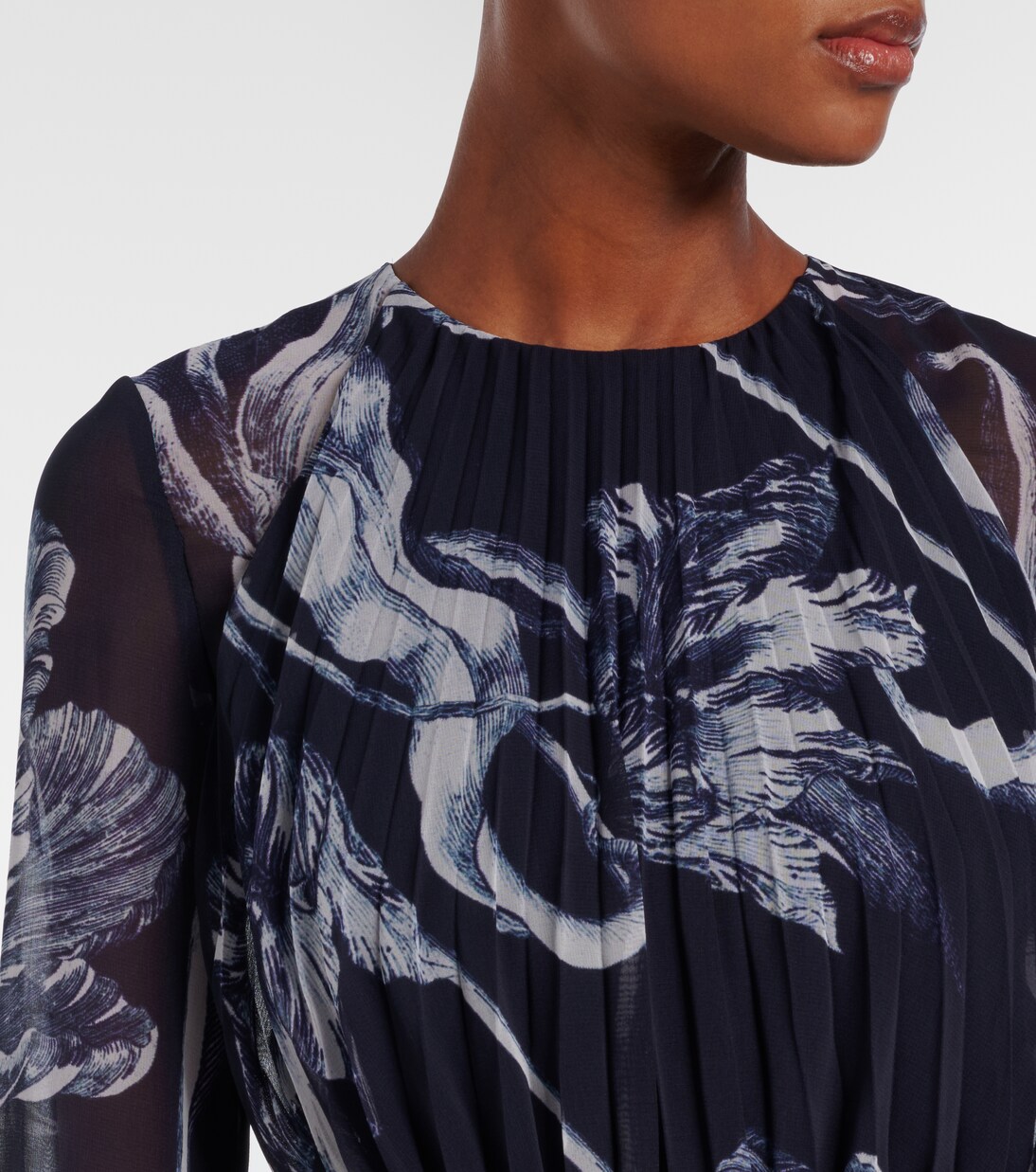 Vestido de fiesta de gasa floral | Erdem