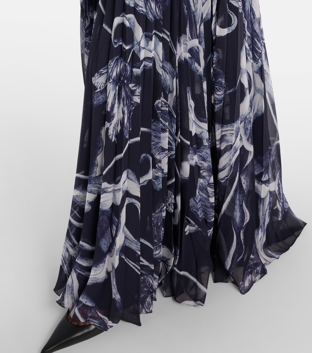 Vestido de fiesta de gasa floral | Erdem