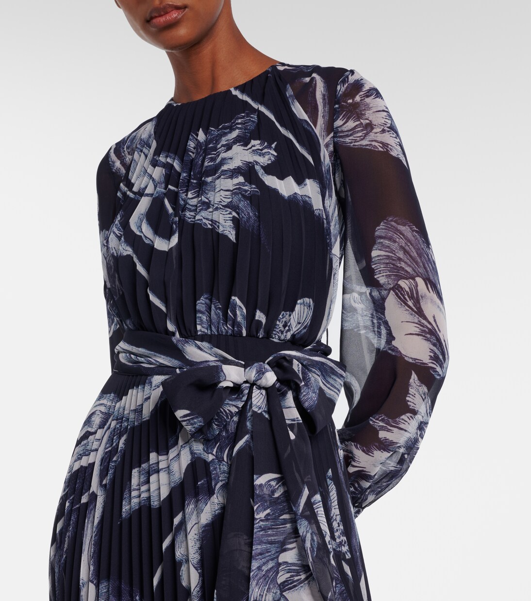 Vestido de fiesta de gasa floral | Erdem