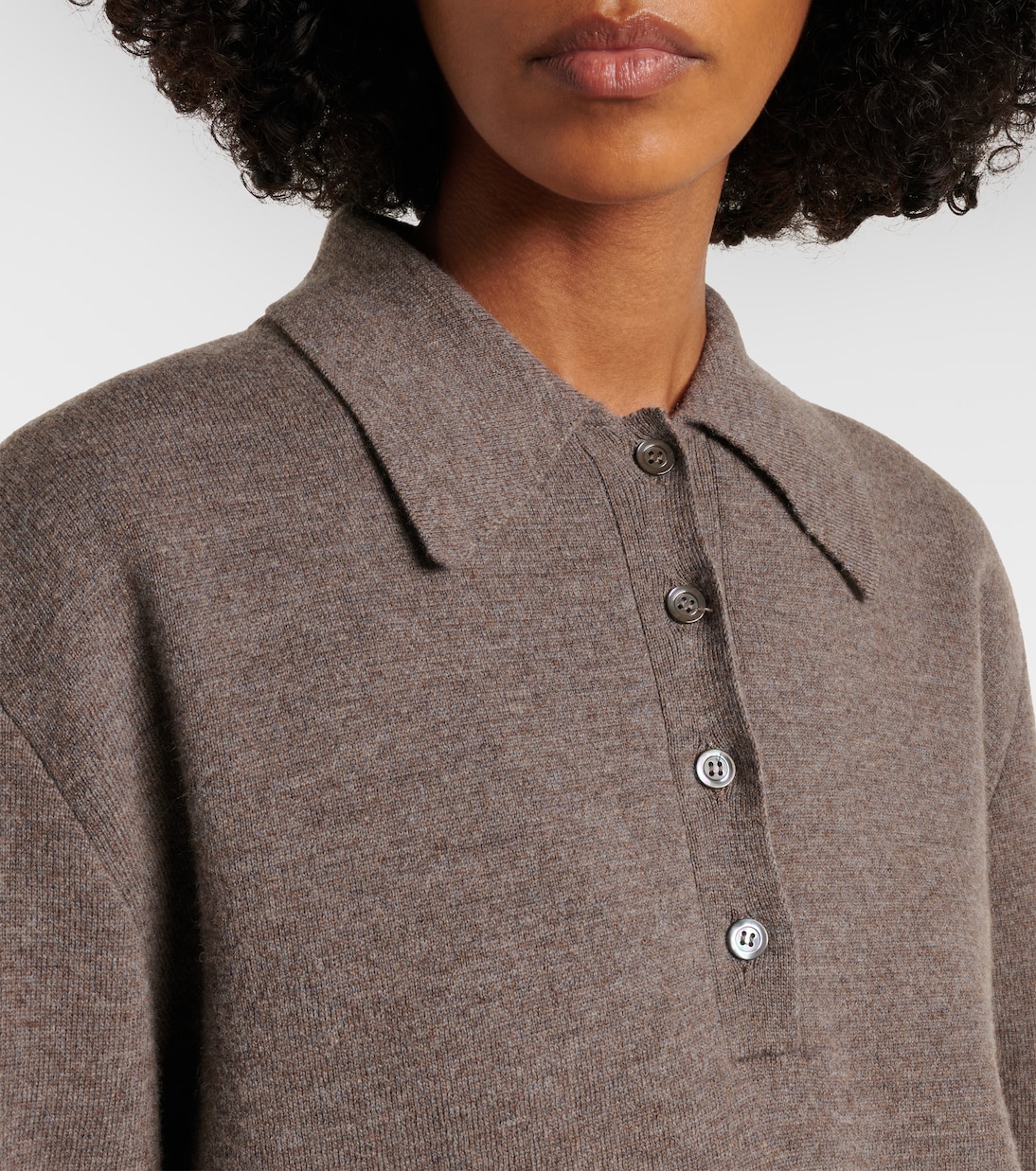 Wool and cashmere polo sweater | Róhe