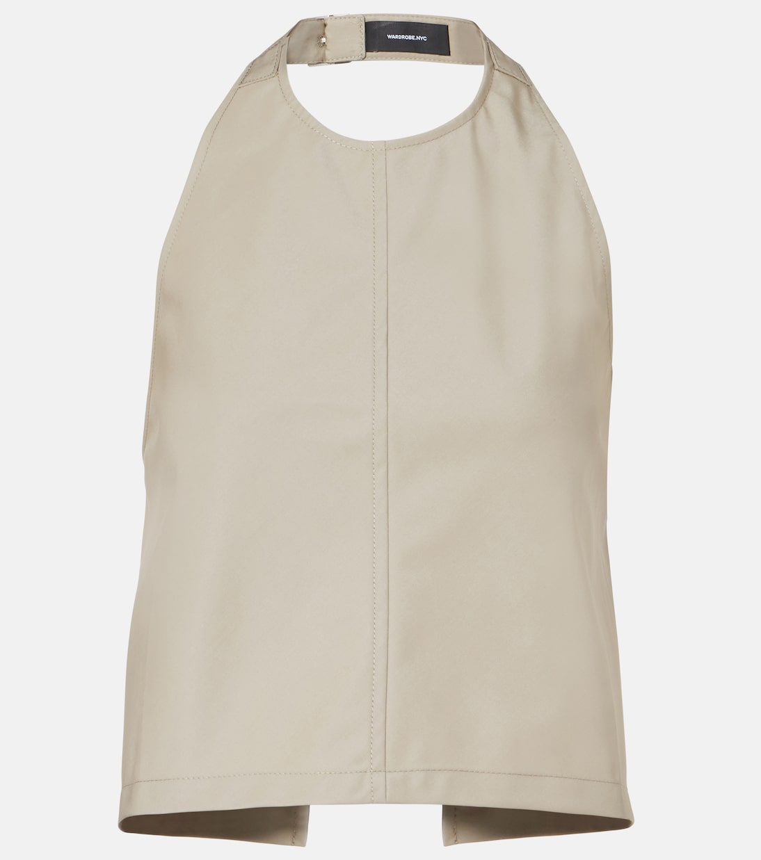 Halterneck cotton-blend top | Wardrobe.NYC