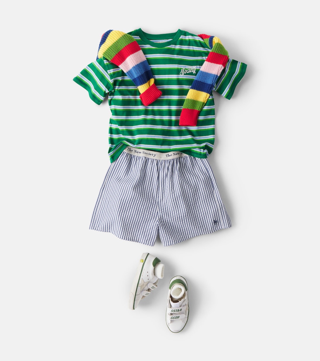 Alheli striped shorts | The New Society