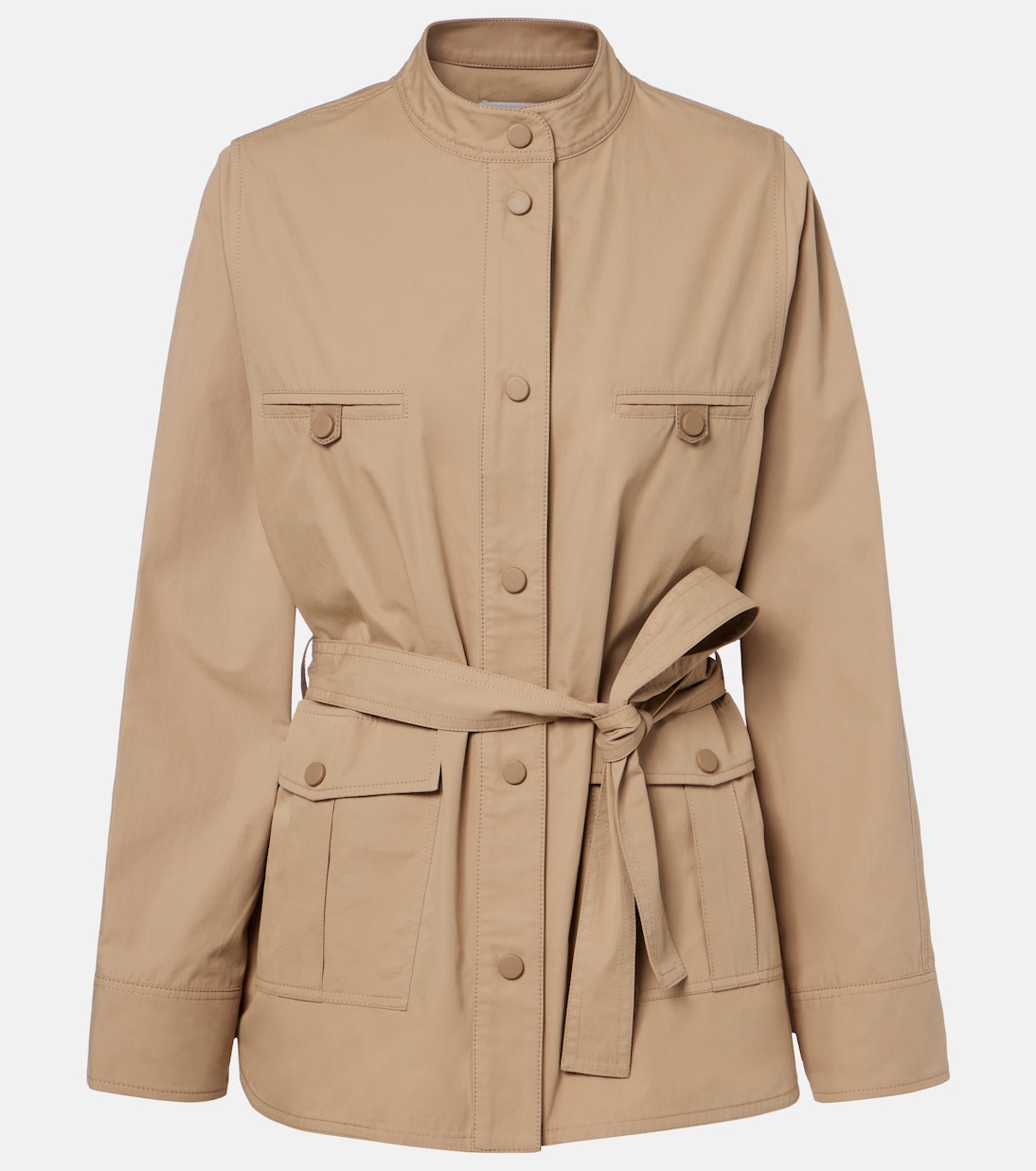Belted cotton jacket | Yves Salomon