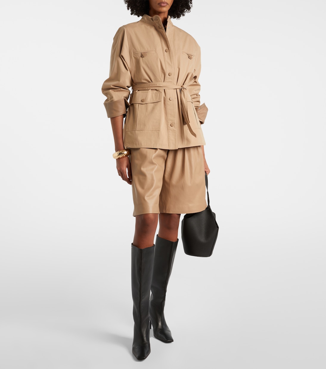 Belted cotton jacket | Yves Salomon