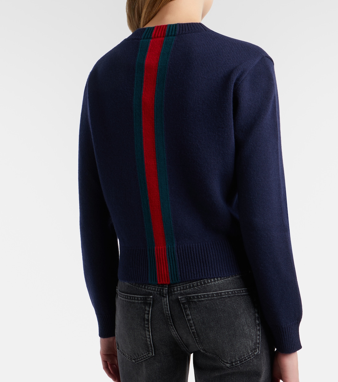 Web Stripe wool sweater | Gucci