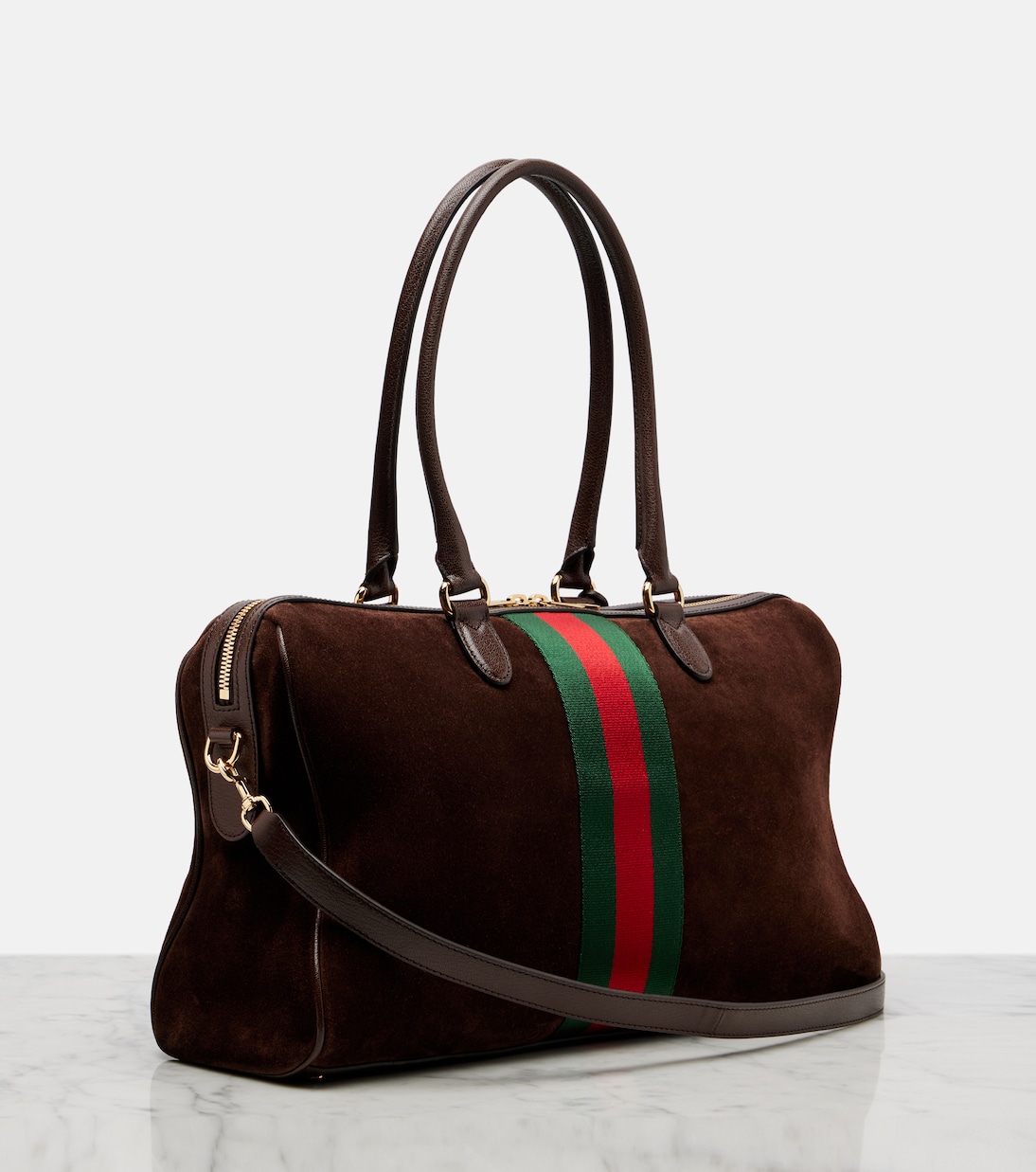 Gucci Borsetto Large suede duffel bag | Gucci