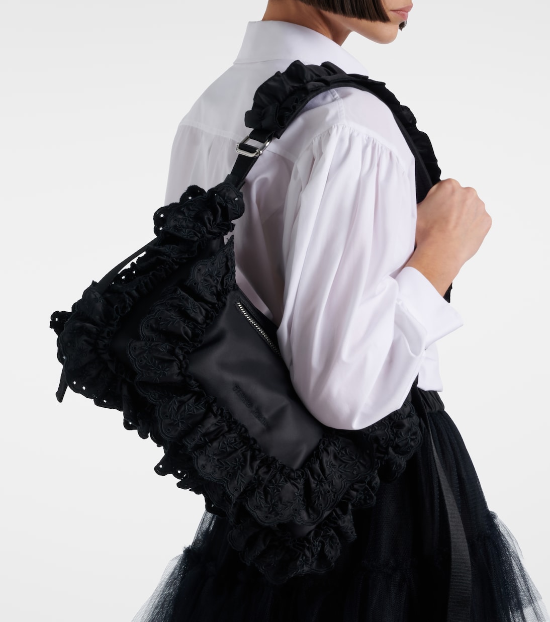 Pillowcase ruffled shoulder bag | Simone Rocha