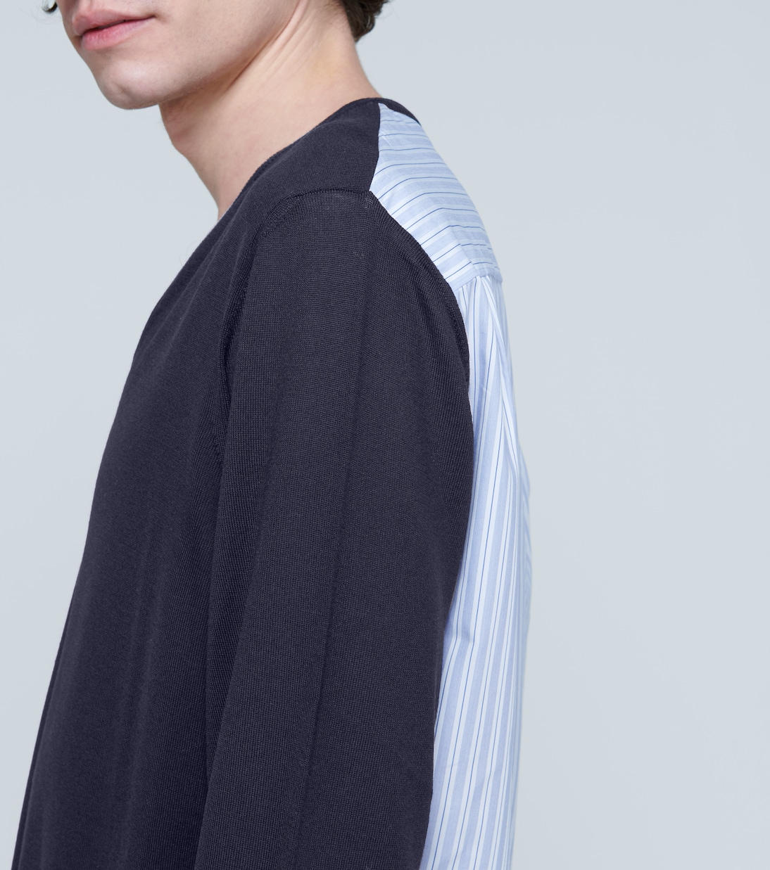 Camisa jersey dividida | Maison Margiela