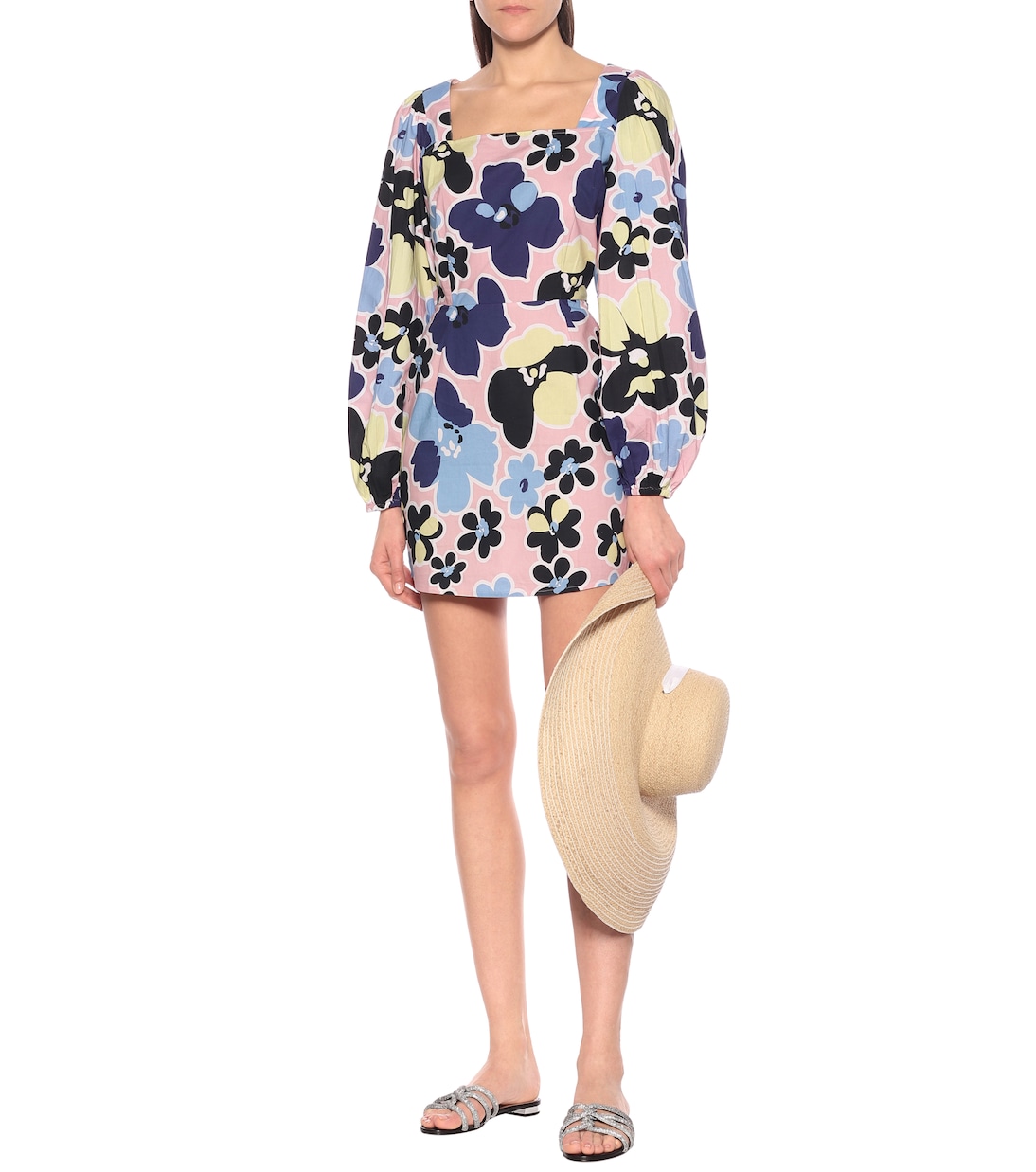 Abito Heidi Mini a stampa in cotone | Alexandra Miro