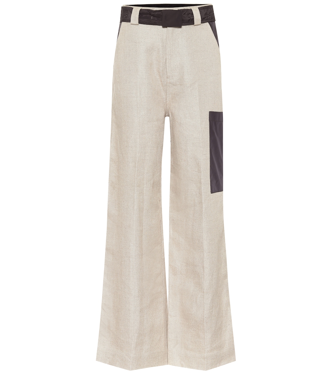 Pantalones anchos de lino | Ganni