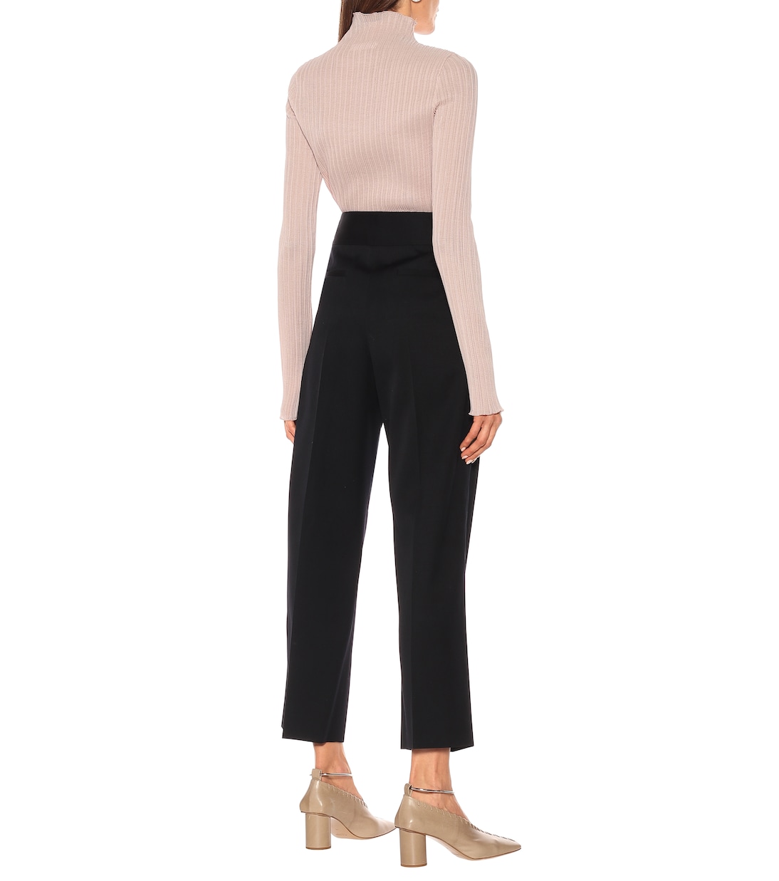 Pantaloni a vita alta in lana | Jil Sander