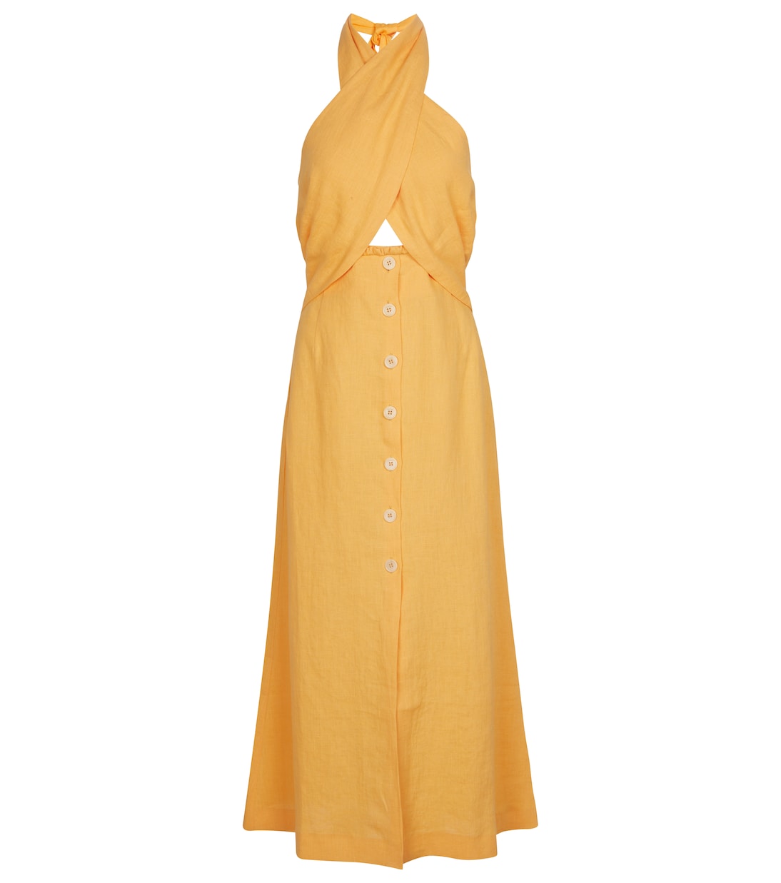 Soffio linen midi dress | Nanushka