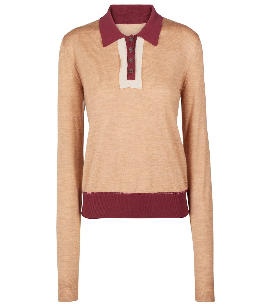 Polo de punto de lana y algodón | Maison Margiela