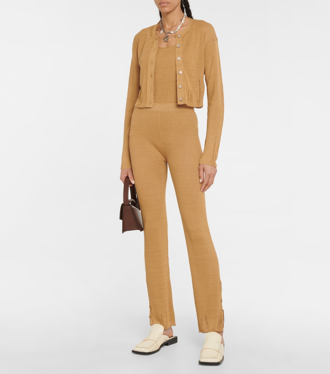 Cárdigan en mezcla de lino | Acne Studios