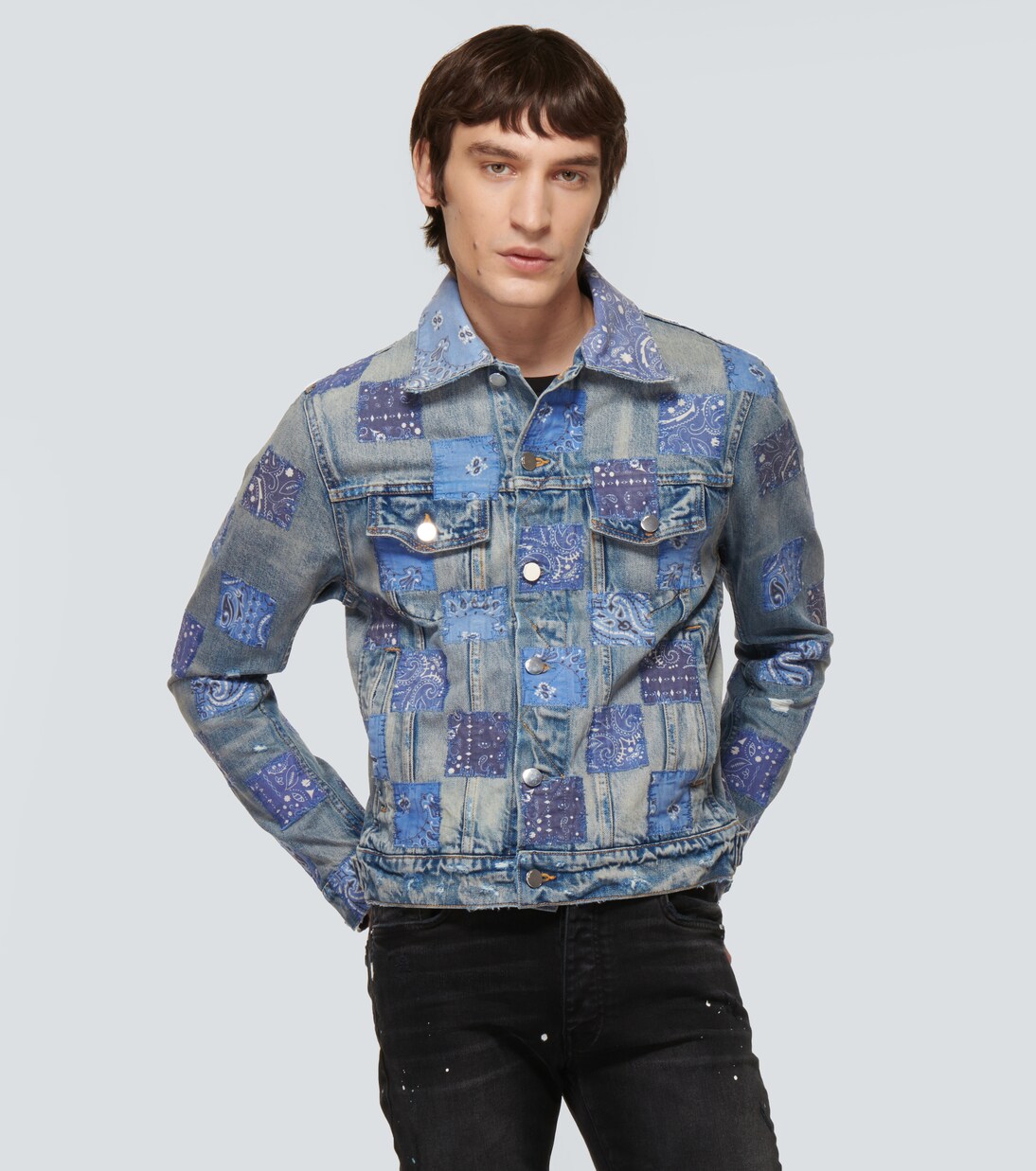 Chaqueta vaquera de patchwork | Amiri