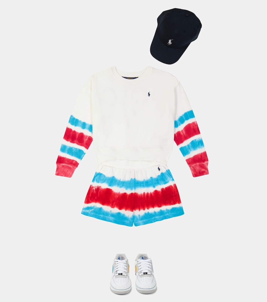 Shorts tie-dye in cotone | Polo Ralph Lauren Kids