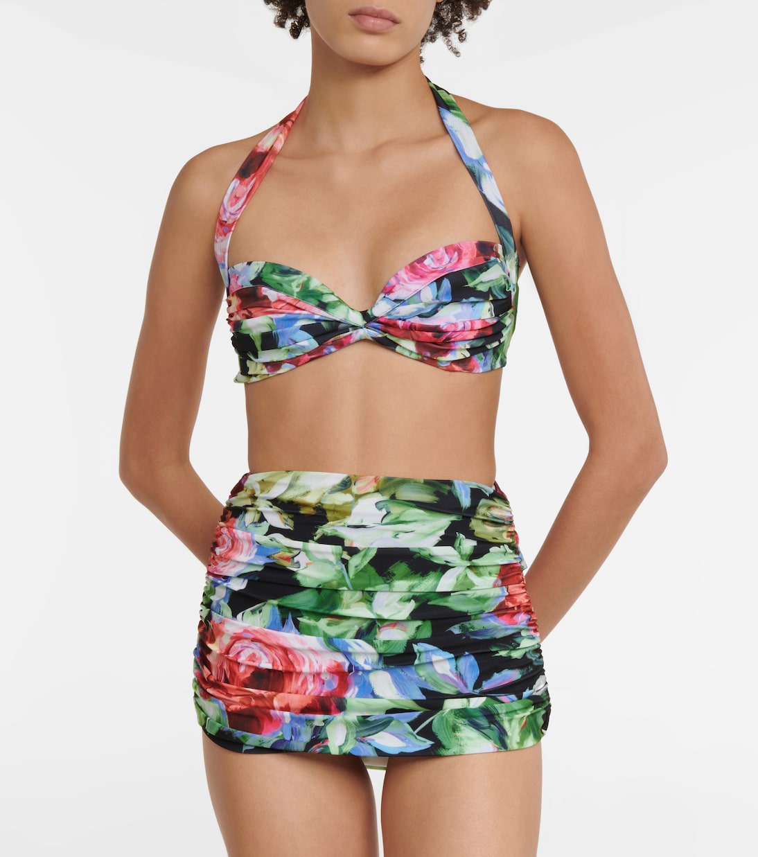 Bill floral bikini top | Norma Kamali