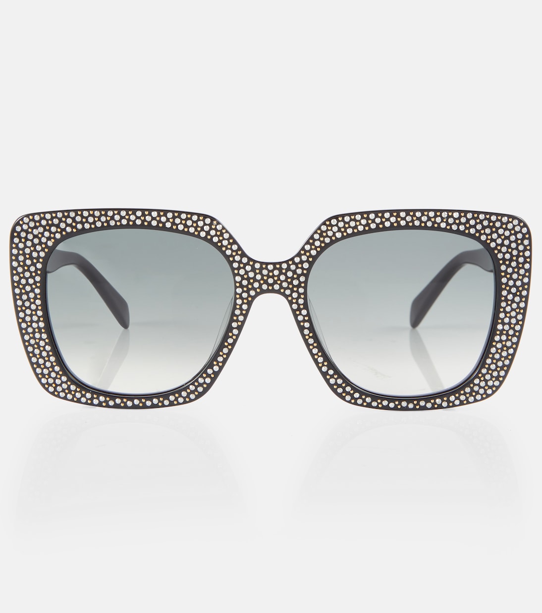 Occhiali da sole Celine con dettagli decorativi, design squadrato e stile giovanile