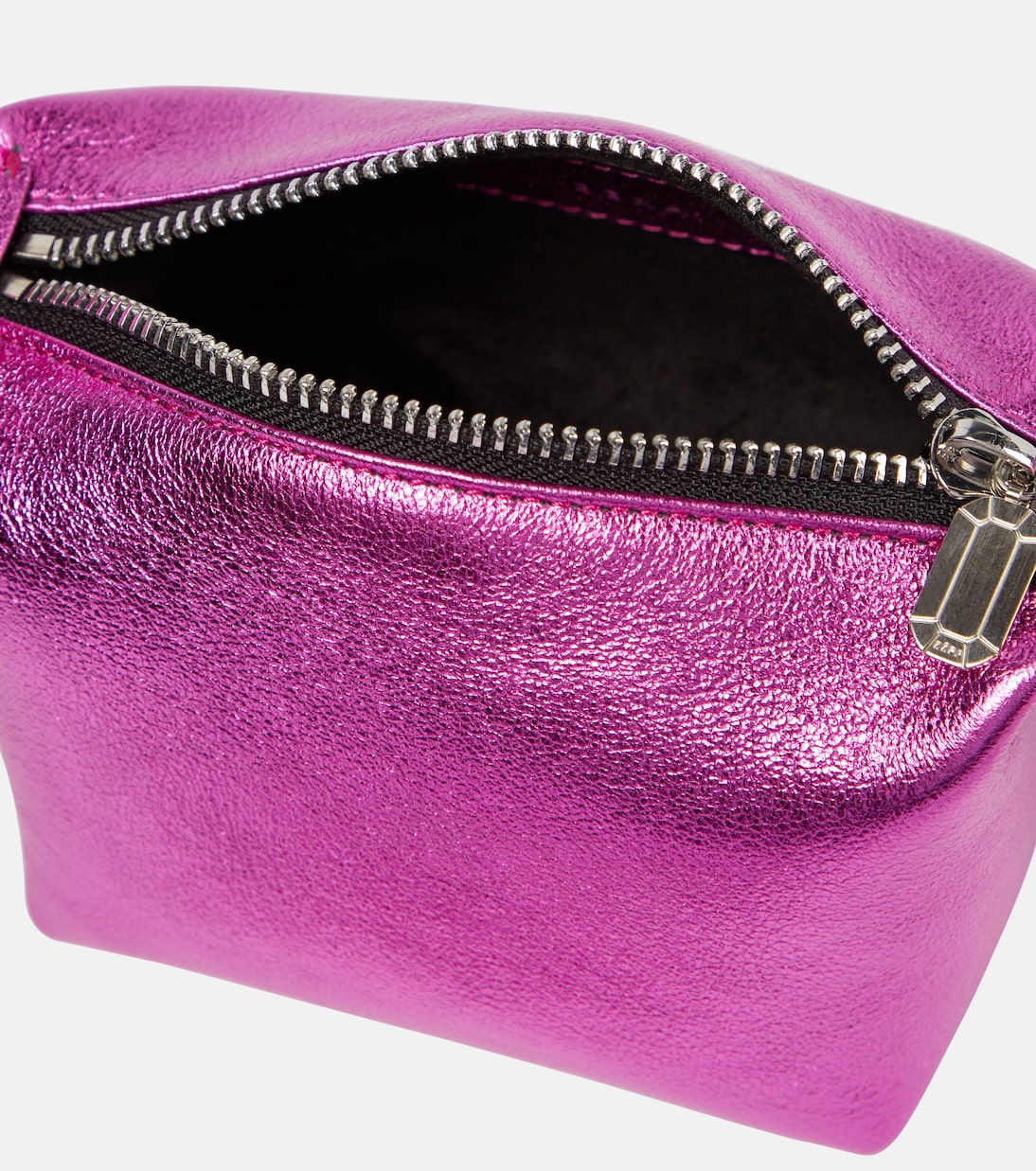 Clutch Moonbag de piel metalizada | Eéra