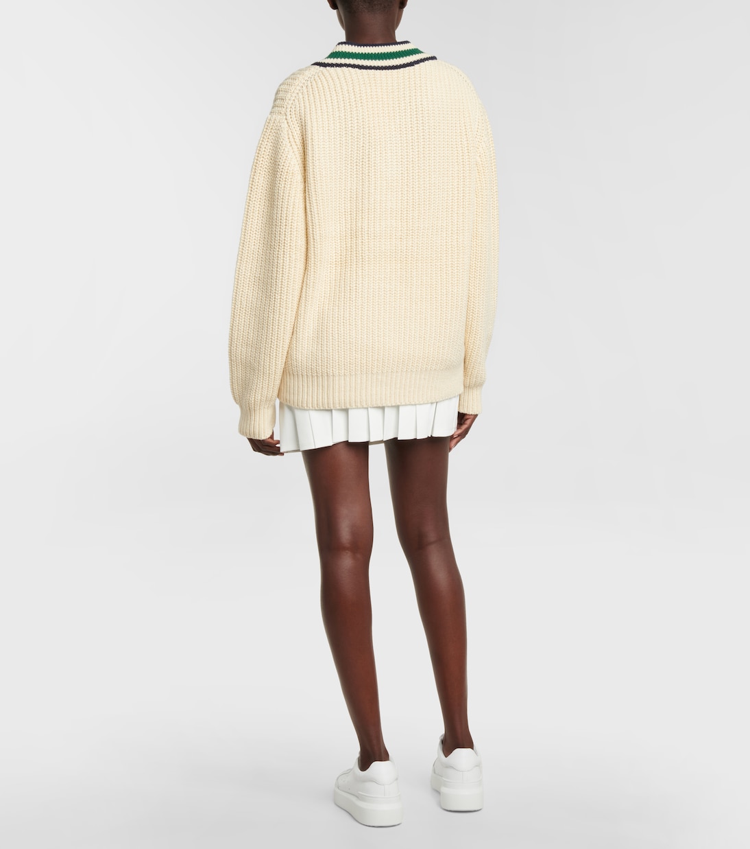 Chevron cotton sweater | Tory Sport