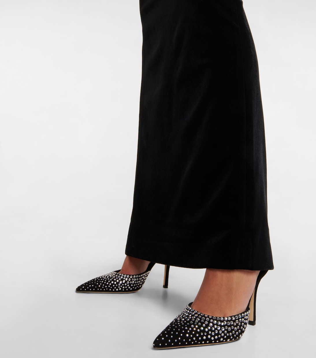 Holly embellished suede mules | Paris Texas