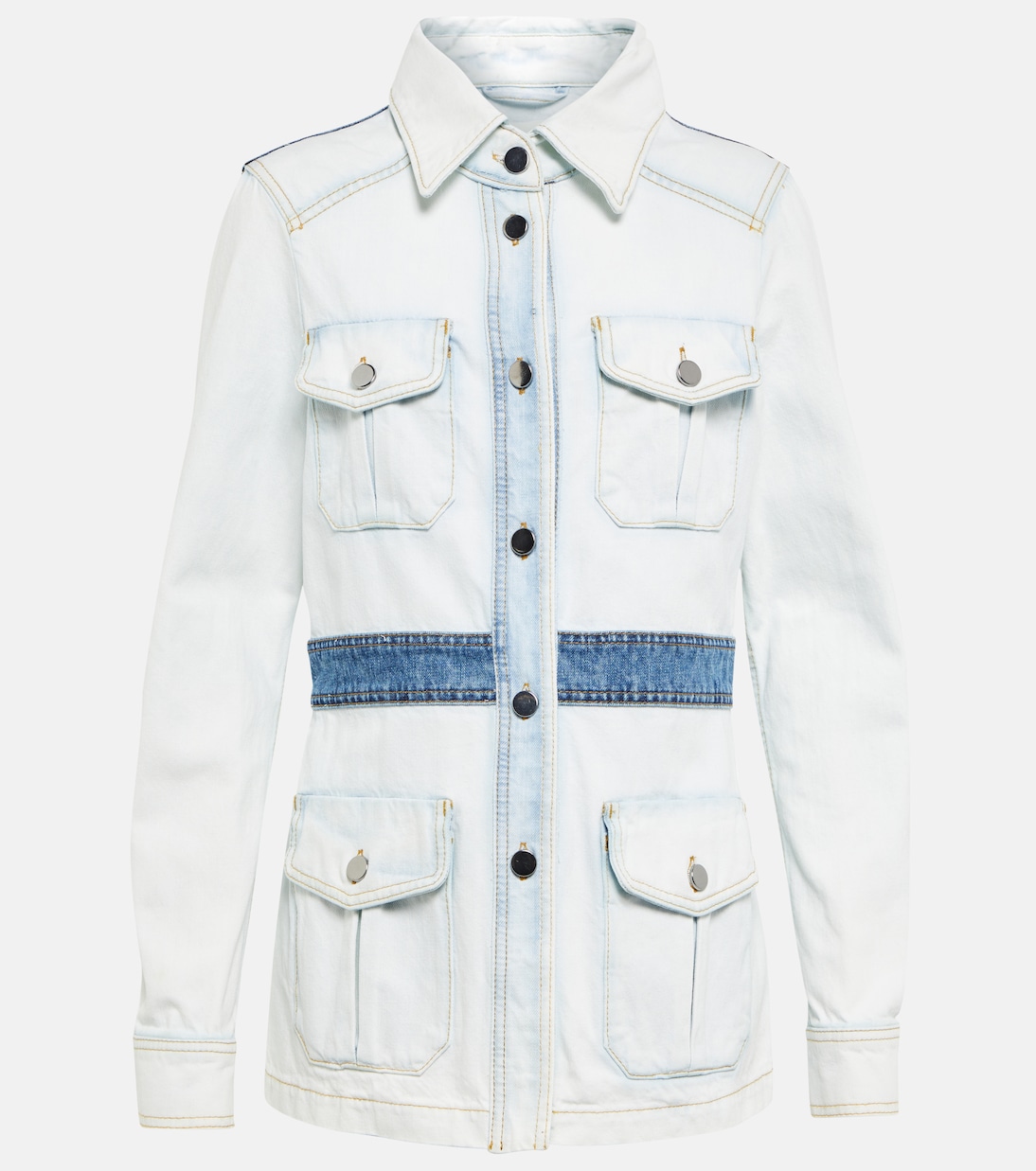 Chaqueta Denim Love en denim patchwork | Dorothee Schumacher