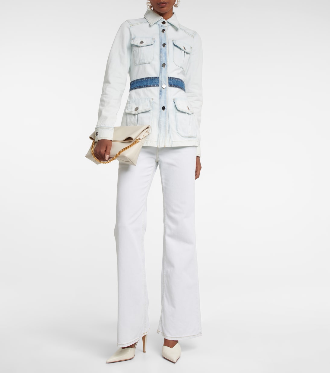 Chaqueta Denim Love en denim patchwork | Dorothee Schumacher