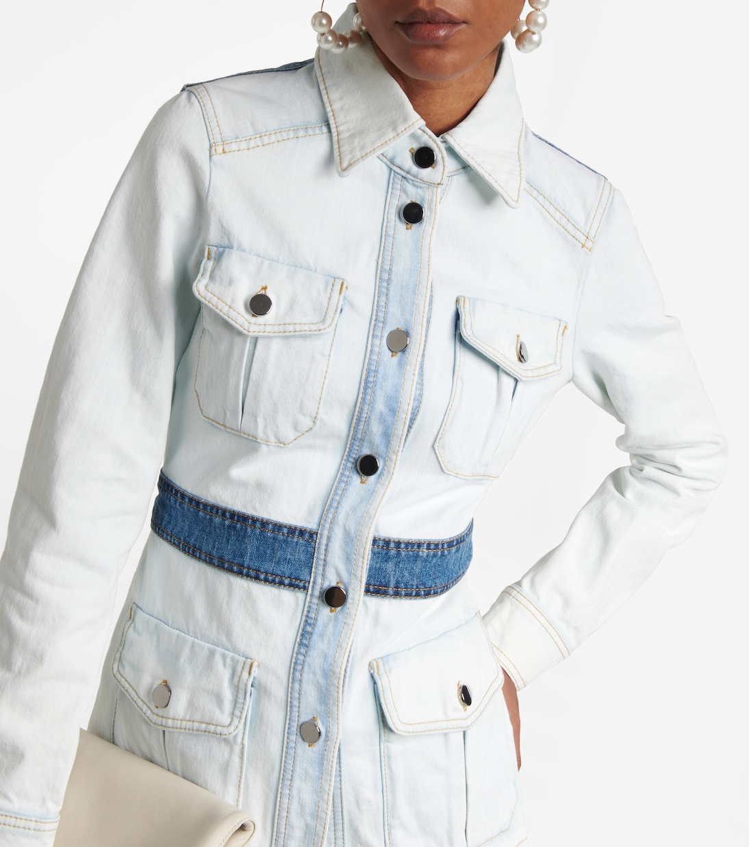Chaqueta Denim Love en denim patchwork | Dorothee Schumacher