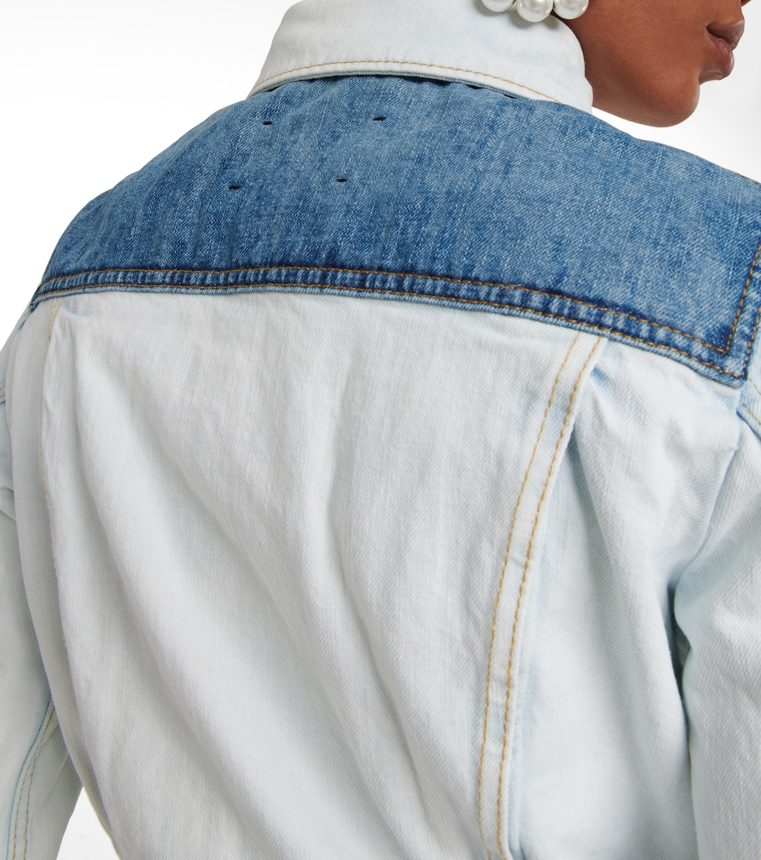 Chaqueta Denim Love en denim patchwork | Dorothee Schumacher
