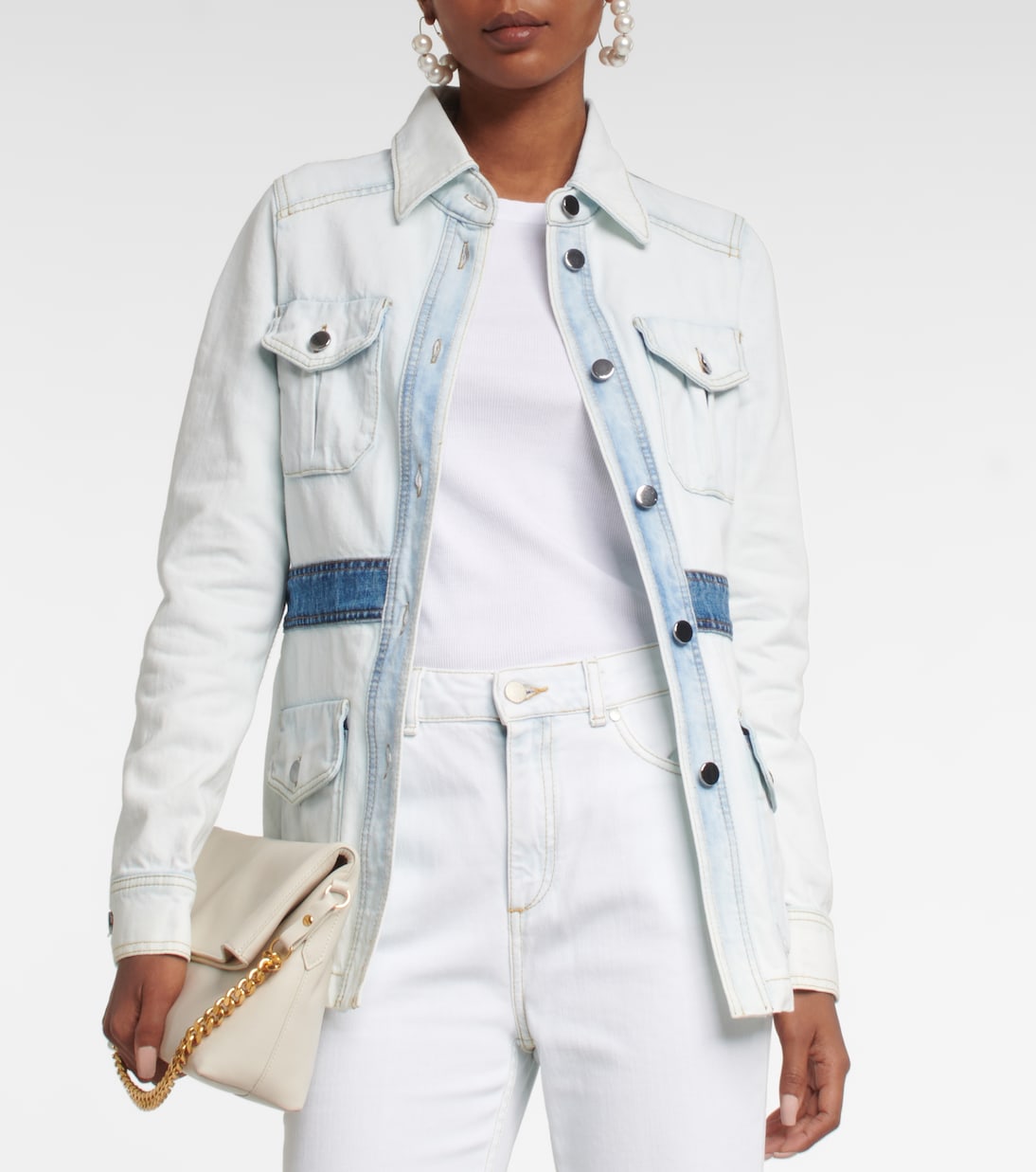 Chaqueta Denim Love en denim patchwork | Dorothee Schumacher