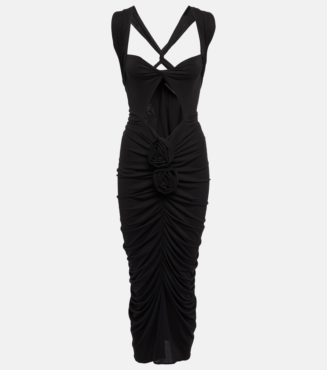 Twisted halterneck midi dress | Magda Butrym