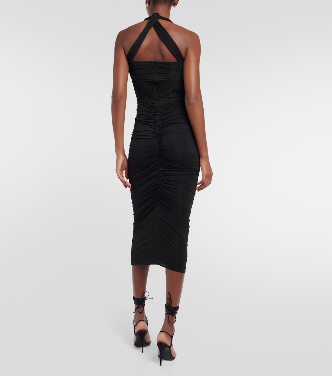 Twisted halterneck midi dress | Magda Butrym