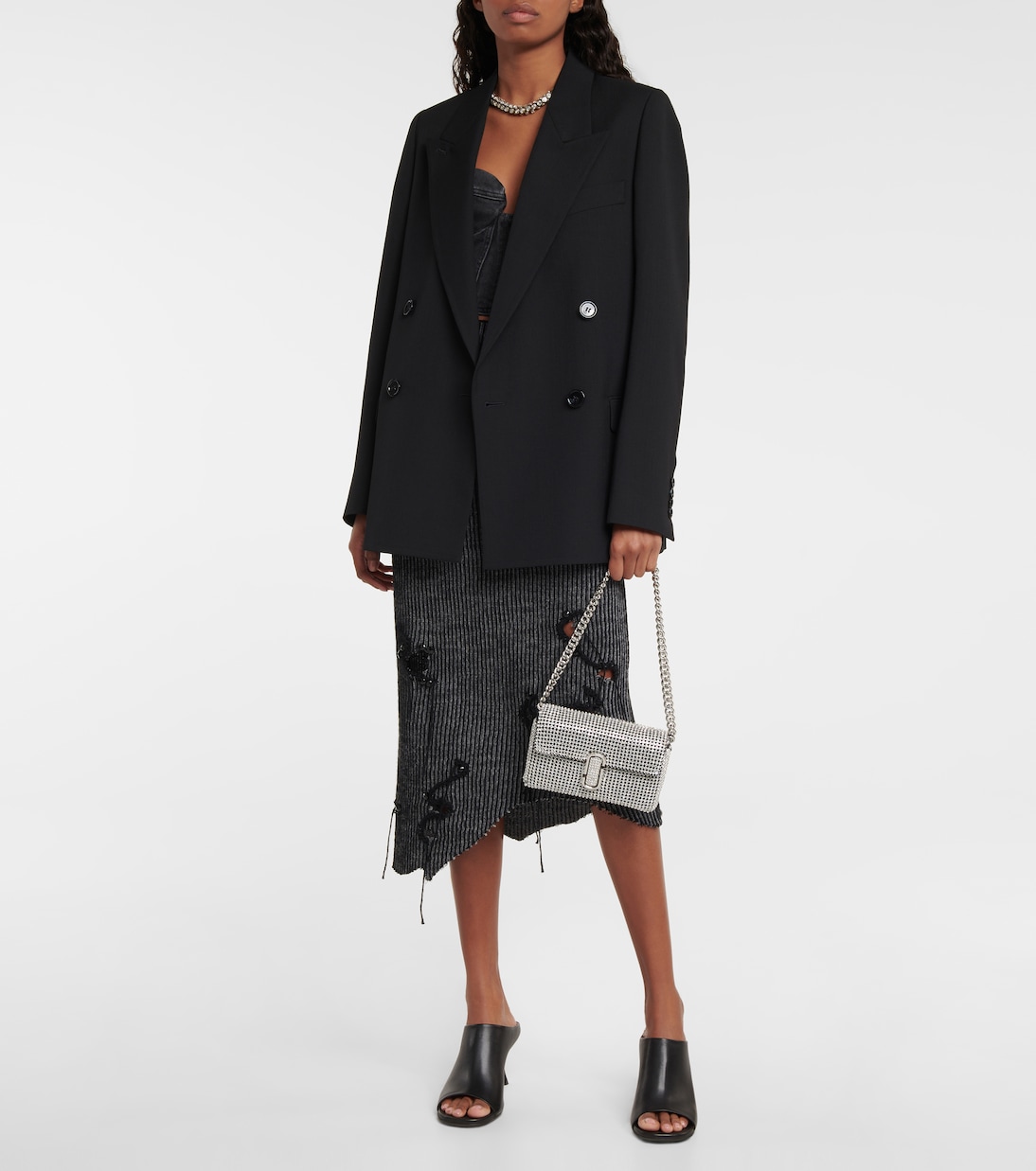 Borsa a spalla The J Marc Mini con cristalli | Marc Jacobs